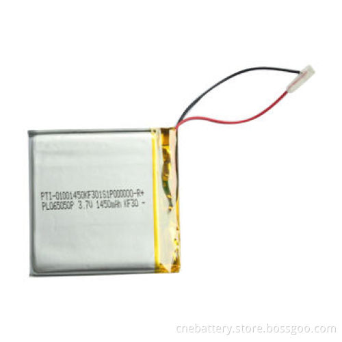 3.7V/1,450mAh Li-polymer Battery Pack with Lightweight, High-capacity for MP4 players, Solar Lamps